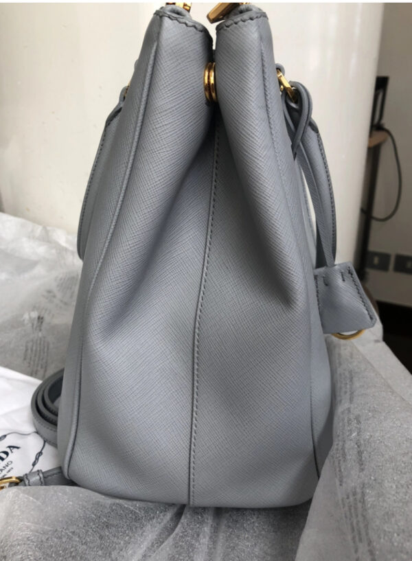 Prada Borsa Galleria Large - grigio - - immagine 8