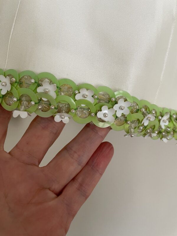 Chanel 96P Giacca In Seta Con Bordi  Margherite - immagine 14