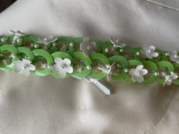 Chanel 96P Giacca In Seta Con Bordi  Margherite - immagine 8
