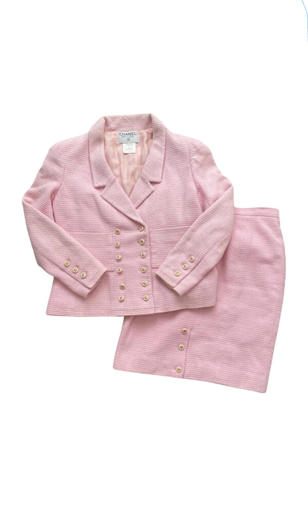 Chanel Tailleur Giacca e Gonna Collezione 96C - rosa -