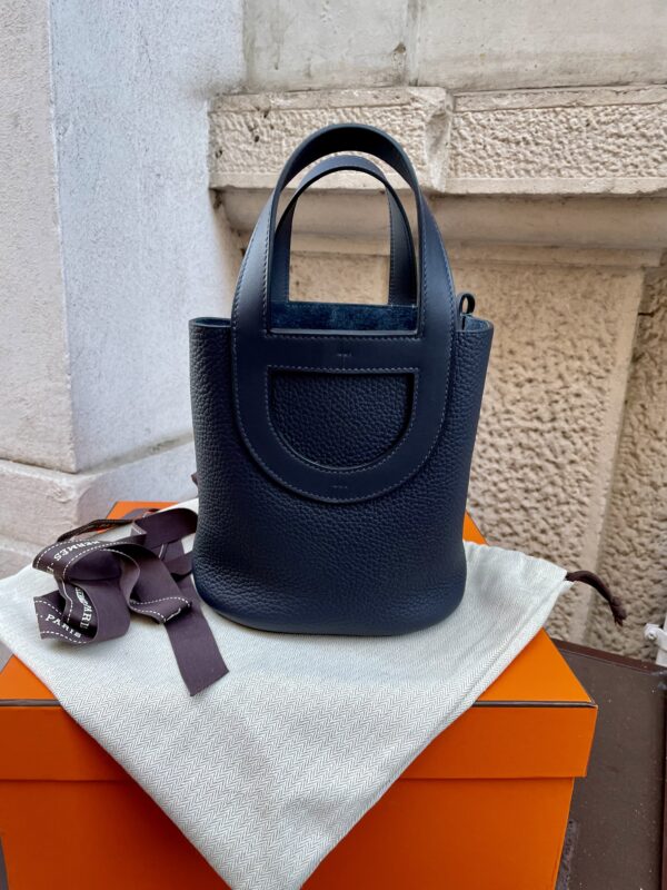Hermès  Borsa In-the-Loop 18- blu- - immagine 2
