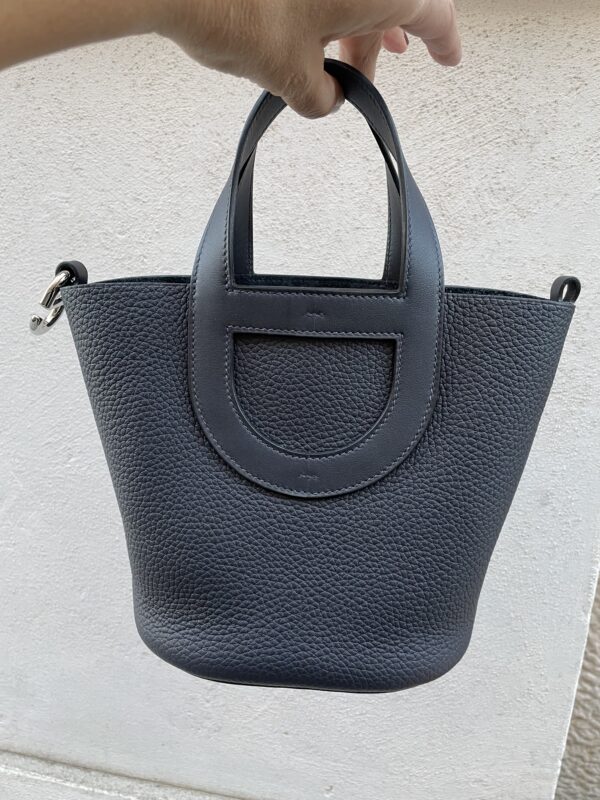 Hermès  Borsa In-the-Loop 18- blu- - immagine 9