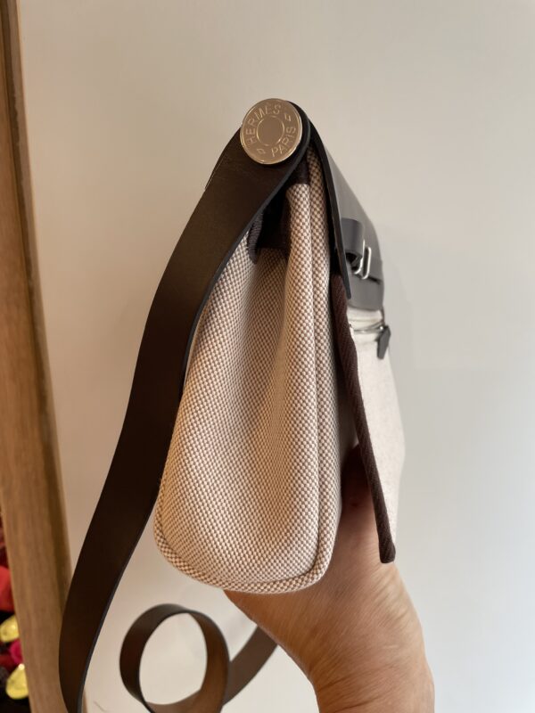 Hermès Herbag Zip 20 in tela - immagine 9