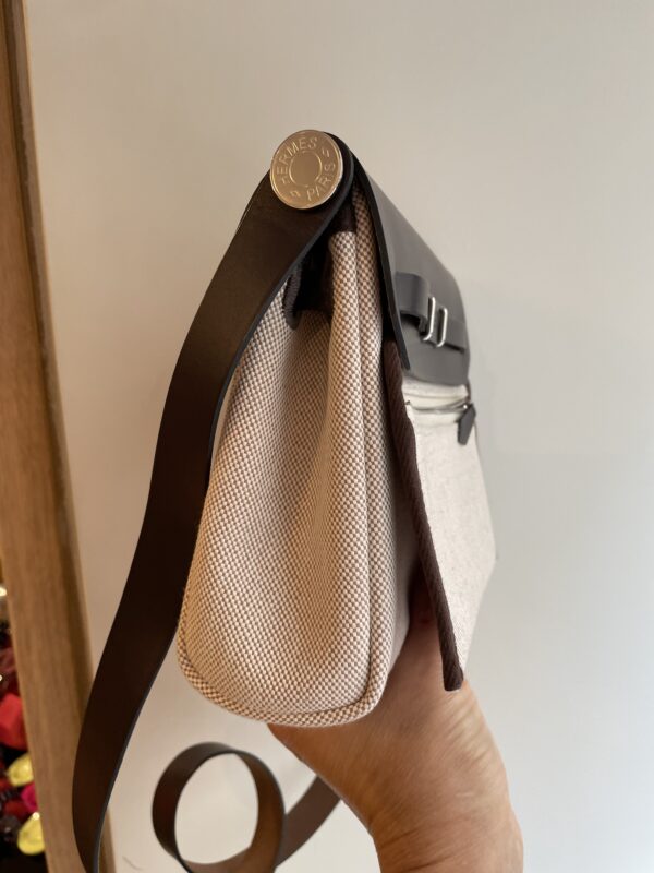 Hermès Herbag Zip 20 in tela - immagine 6