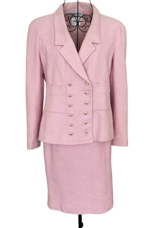 Chanel Tailleur Giacca e Gonna Collezione 96C - rosa - - immagine 2