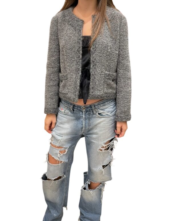 Chanel Giacca in Maglia 98A Fr. 40 - Grigio - - immagine 2